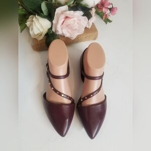 Apt. 9 Women's Burgundy Pointed Toe Flats
